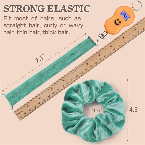 24Pcs Velvet Scrunchies Easter Basket Essentials for Adults Girls Elastic Hair